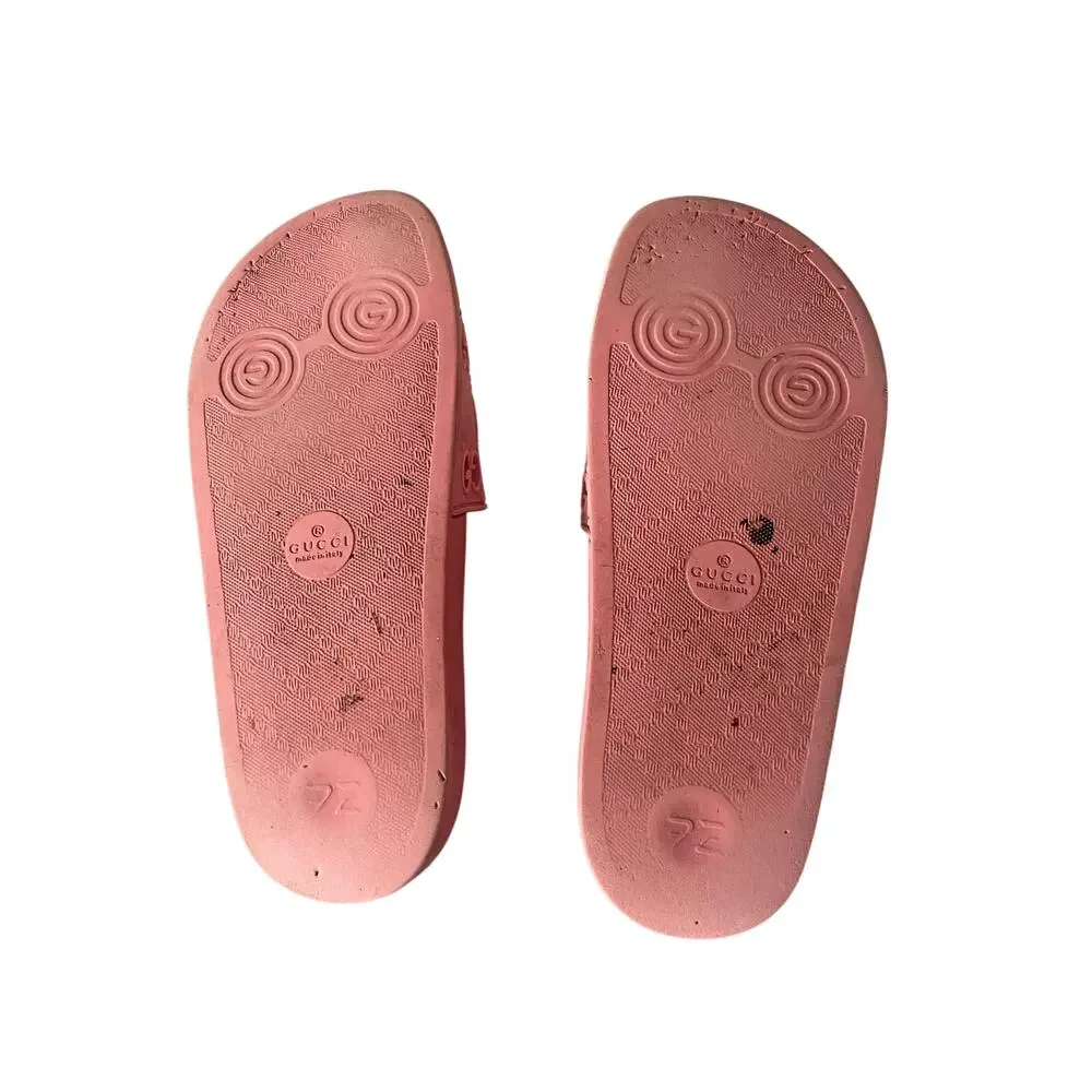 Gucci Pursuit GG Logo rubber pool slide sandals Sz:36 - Picture 6 of 7